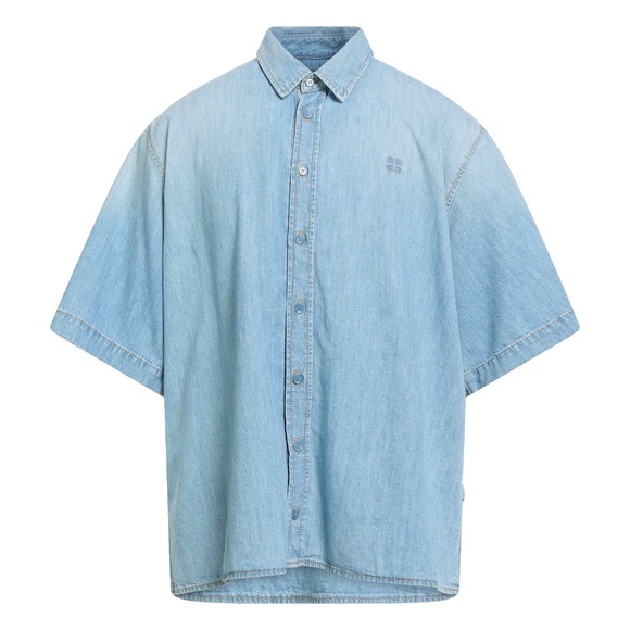 size S Givenchy Blue Denim Shirt Button - Picture 1 of 7